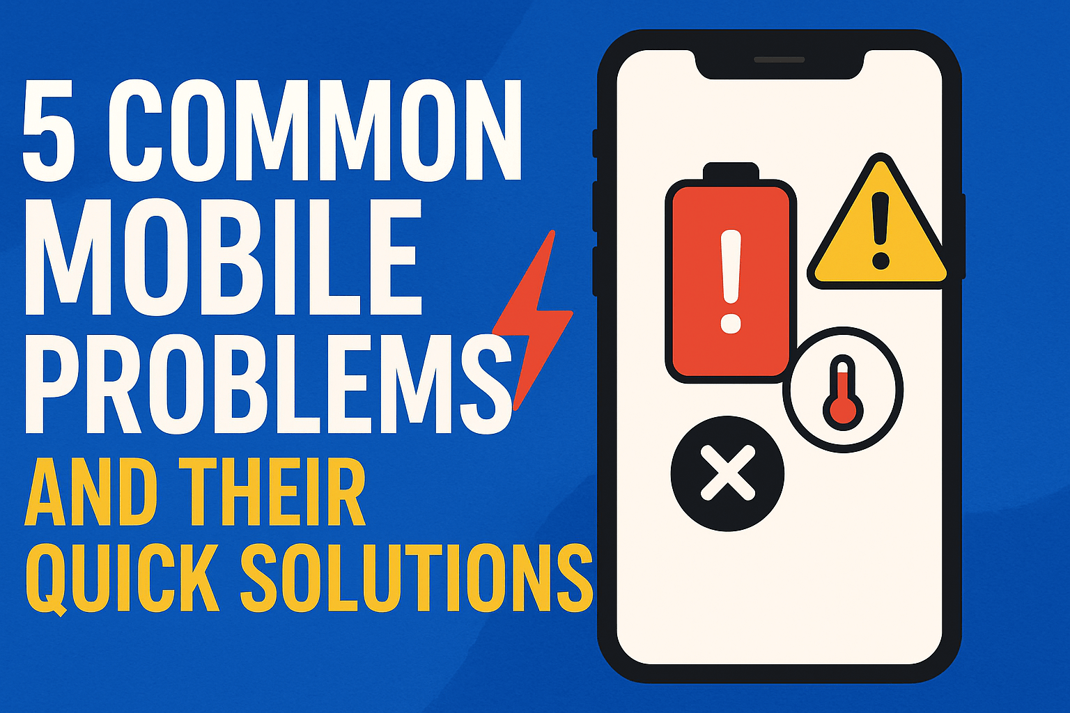 5 Common Mobile Problems and Their Quick Solutions